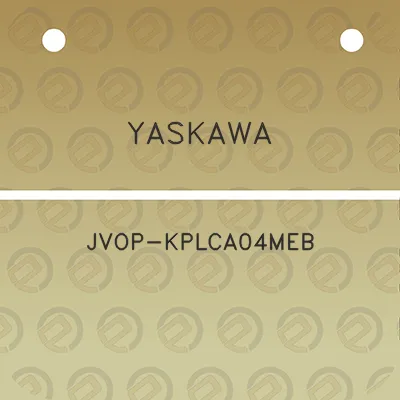 yaskawa-jvop-kplca04meb