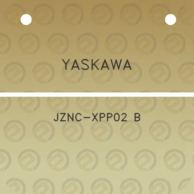 yaskawa-jznc-xpp02-b