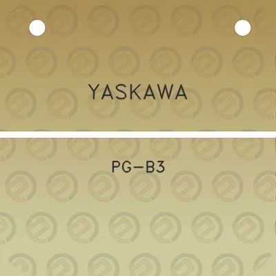 yaskawa-pg-b3