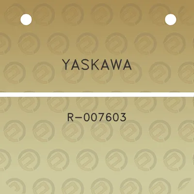 yaskawa-r-007603