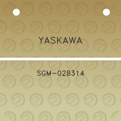 yaskawa-sgm-02b314