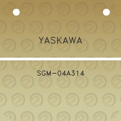 yaskawa-sgm-04a314