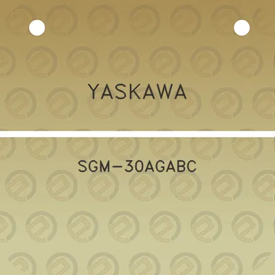 yaskawa-sgm-30agabc