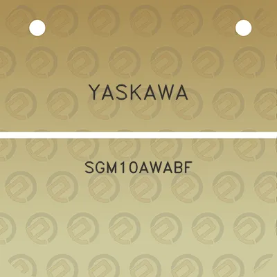 yaskawa-sgm10awabf