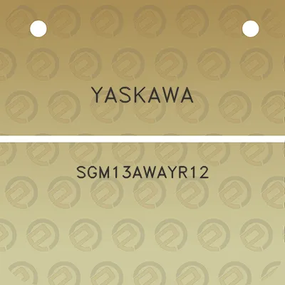 yaskawa-sgm13awayr12