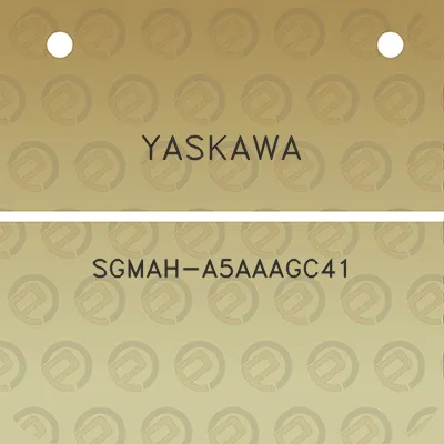 yaskawa-sgmah-a5aaagc41