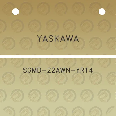 yaskawa-sgmd-22awn-yr14