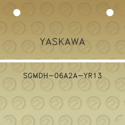 yaskawa-sgmdh-06a2a-yr13