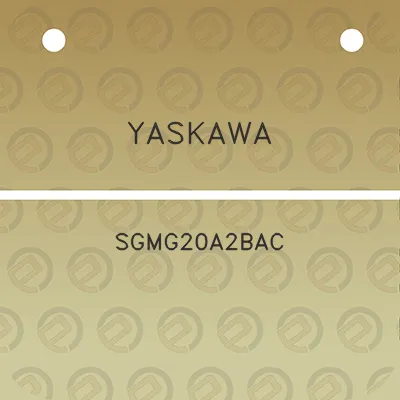 yaskawa-sgmg20a2bac