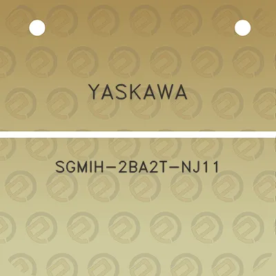 yaskawa-sgmih-2ba2t-nj11