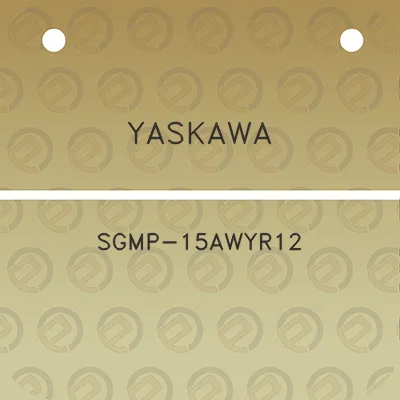 yaskawa-sgmp-15awyr12