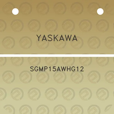 yaskawa-sgmp15awhg12