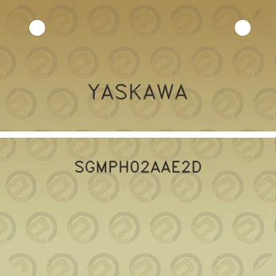 yaskawa-sgmph02aae2d