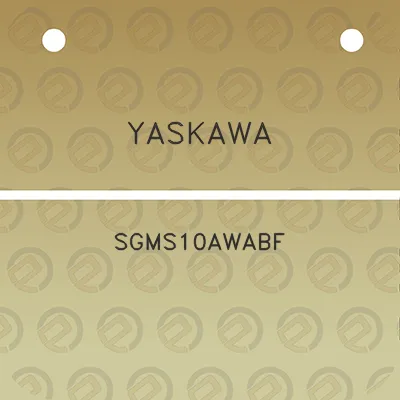 yaskawa-sgms10awabf