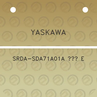 yaskawa-srda-sda71a01a-e