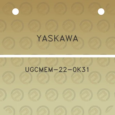 yaskawa-ugcmem-22-0k31