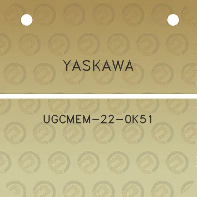 yaskawa-ugcmem-22-0k51