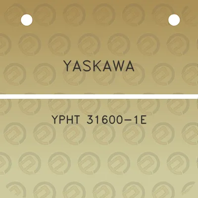 yaskawa-ypht-31600-1e