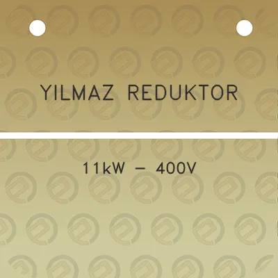 yilmaz-reduktor-11kw-400v