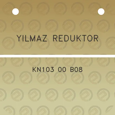 yilmaz-reduktor-kn103-00-b08