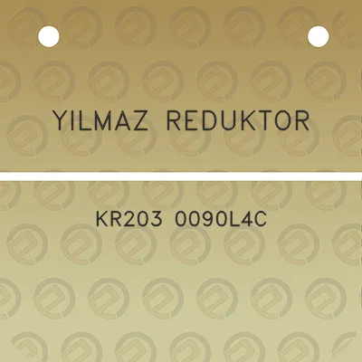 yilmaz-reduktor-kr203-0090l4c