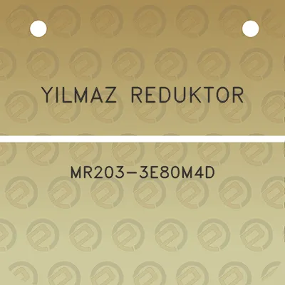 yilmaz-reduktor-mr203-3e80m4d