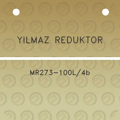 yilmaz-reduktor-mr273-100l4b