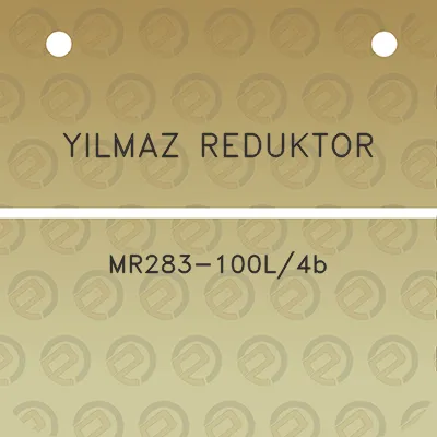 yilmaz-reduktor-mr283-100l4b