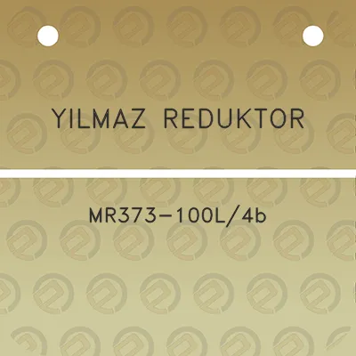 yilmaz-reduktor-mr373-100l4b