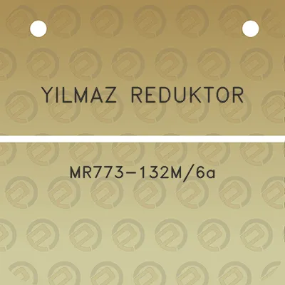 yilmaz-reduktor-mr773-132m6a