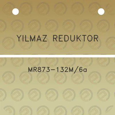 yilmaz-reduktor-mr873-132m6a