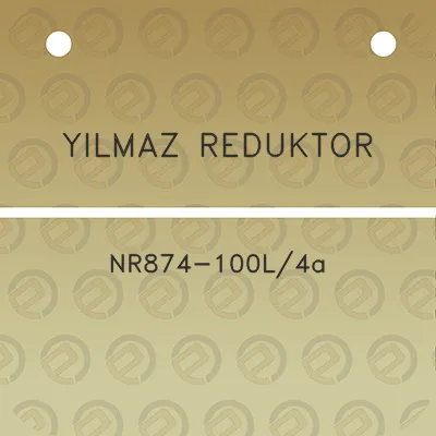 yilmaz-reduktor-nr874-100l4a