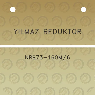 yilmaz-reduktor-nr973-160m6