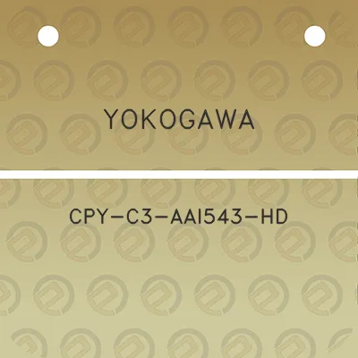 yokogawa-cpy-c3-aal543-hd