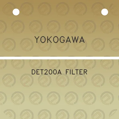 yokogawa-det200a-filter