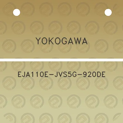 yokogawa-eja110e-jvs5g-920de