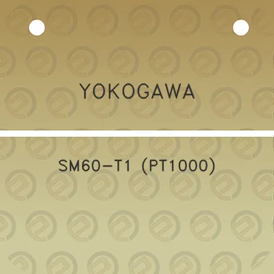 yokogawa-sm60-t1-pt1000