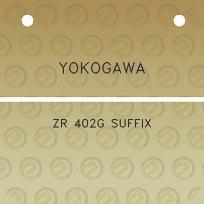 yokogawa-zr-402g-suffix