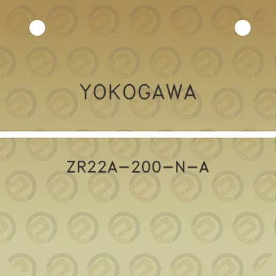 yokogawa-zr22a-200-n-a