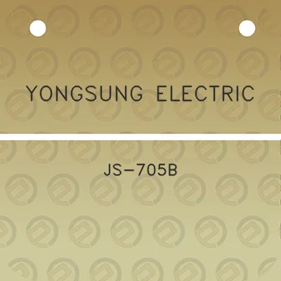 yongsung-electric-js-705b