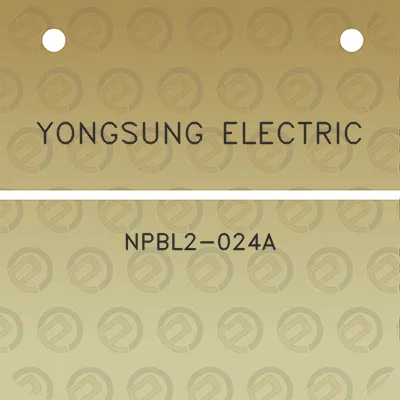 yongsung-electric-npbl2-024a