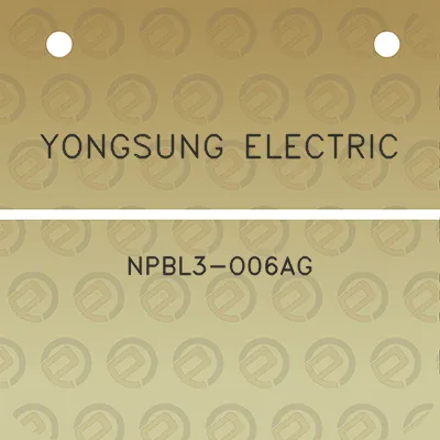 yongsung-electric-npbl3-o06ag