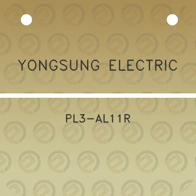 yongsung-electric-pl3-al11r