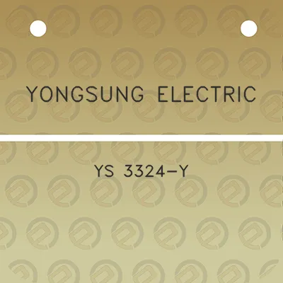 yongsung-electric-ys-3324-y