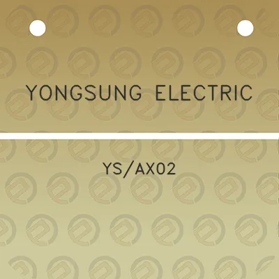 yongsung-electric-ysax02