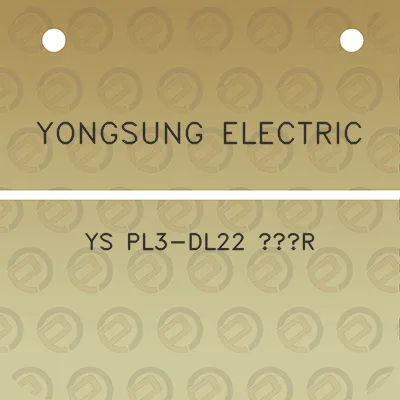 yongsung-electric-ys-pl3-dl22-r