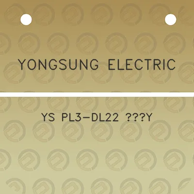 yongsung-electric-ys-pl3-dl22-y