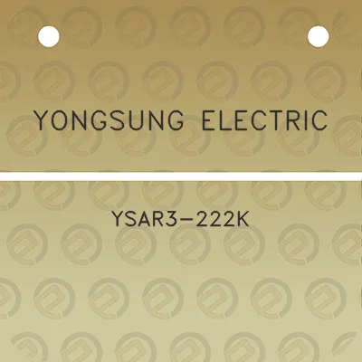 yongsung-electric-ysar3-222k