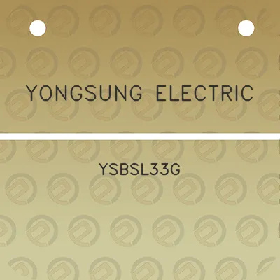 yongsung-electric-ysbsl33g