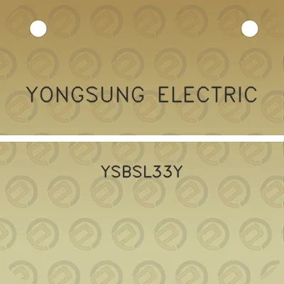 yongsung-electric-ysbsl33y